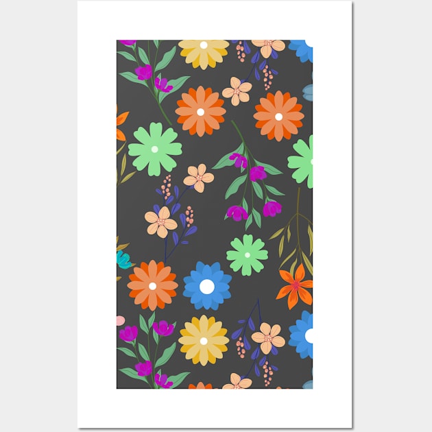 Vector flowers pattern Wall Art by MarjanShop